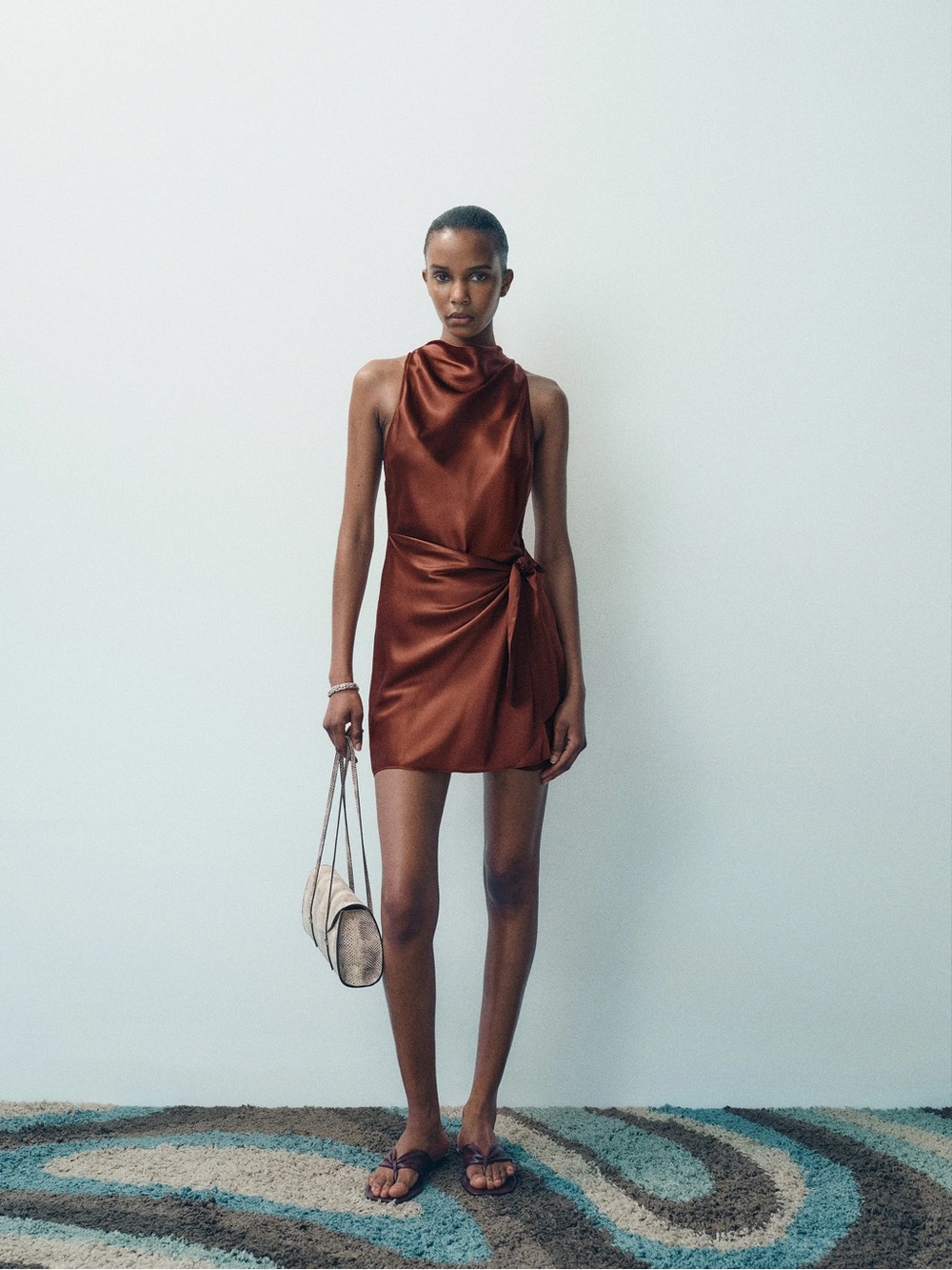 Reformation Stelliana Silk Mini Dress